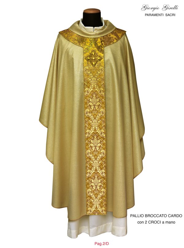 Casula con pallio in broccato